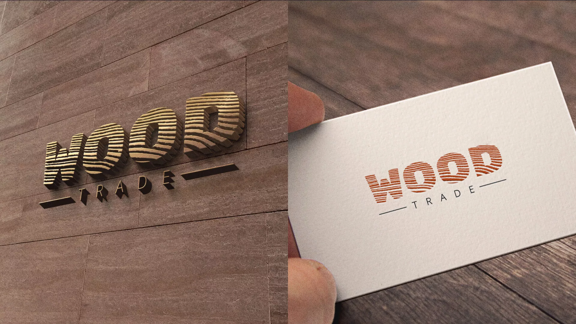 Разработка логотипа для компании «Wood Trade» в Копейске