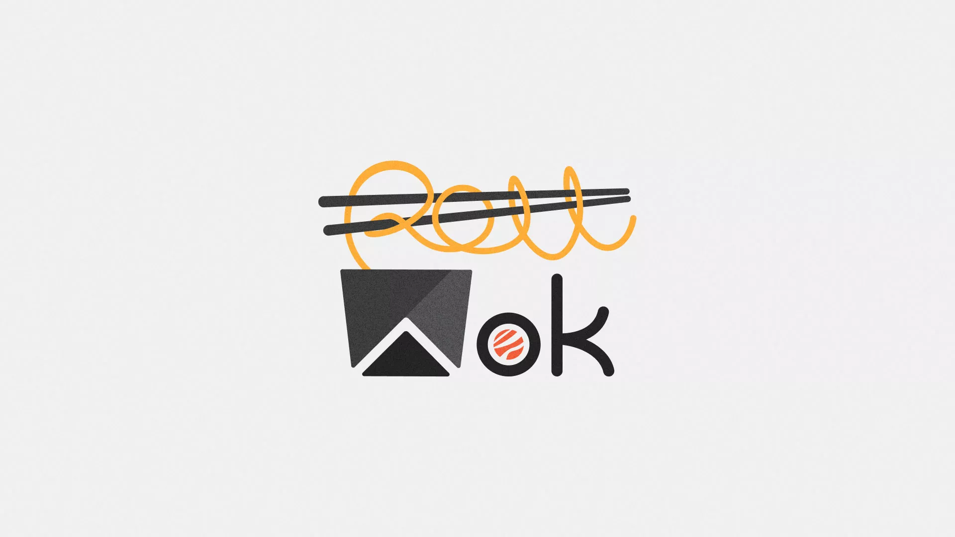 Разработка логотипа в Копейске для суши-бара «Roll Wok Club» Разработка логотипа в Копейске для суши-бара «Roll Wok Club»